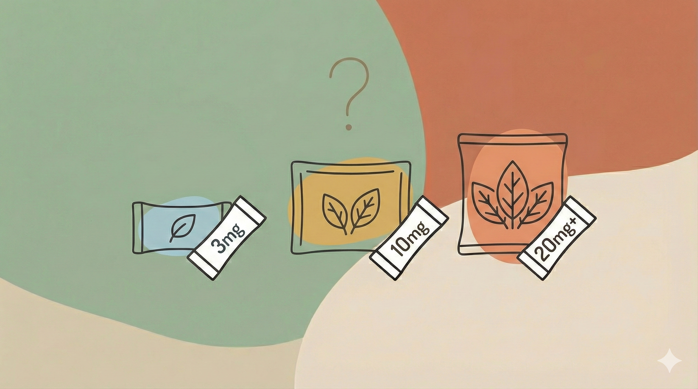 Крепость никотиновых пакетиков: 3мг vs 6мг vs 10мг vs 20мг